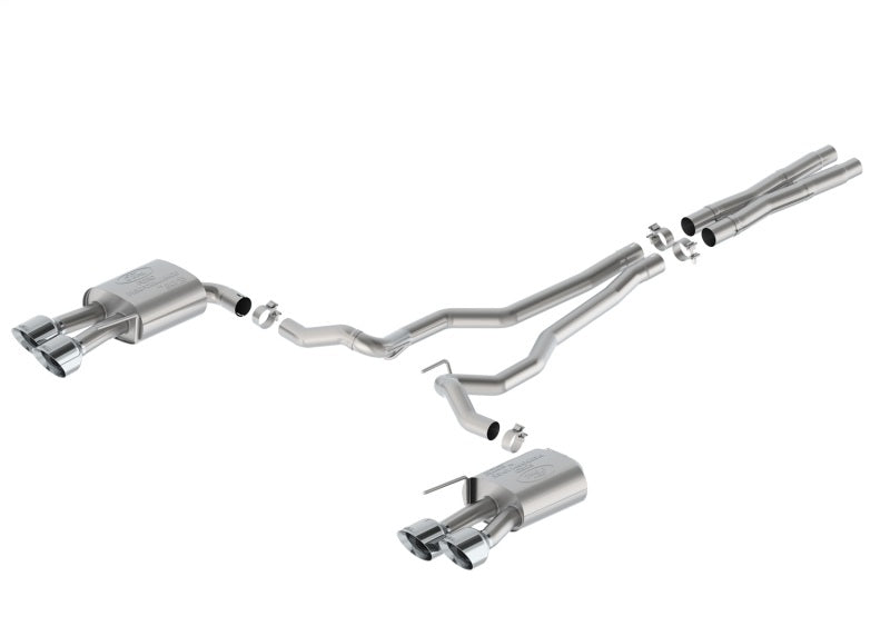 Ford Racing 2024 Mustang 5.0L Extreme Non-Active Cat-Back Exhaust w/Valance - Chrome Tip M-5200-M5ECV