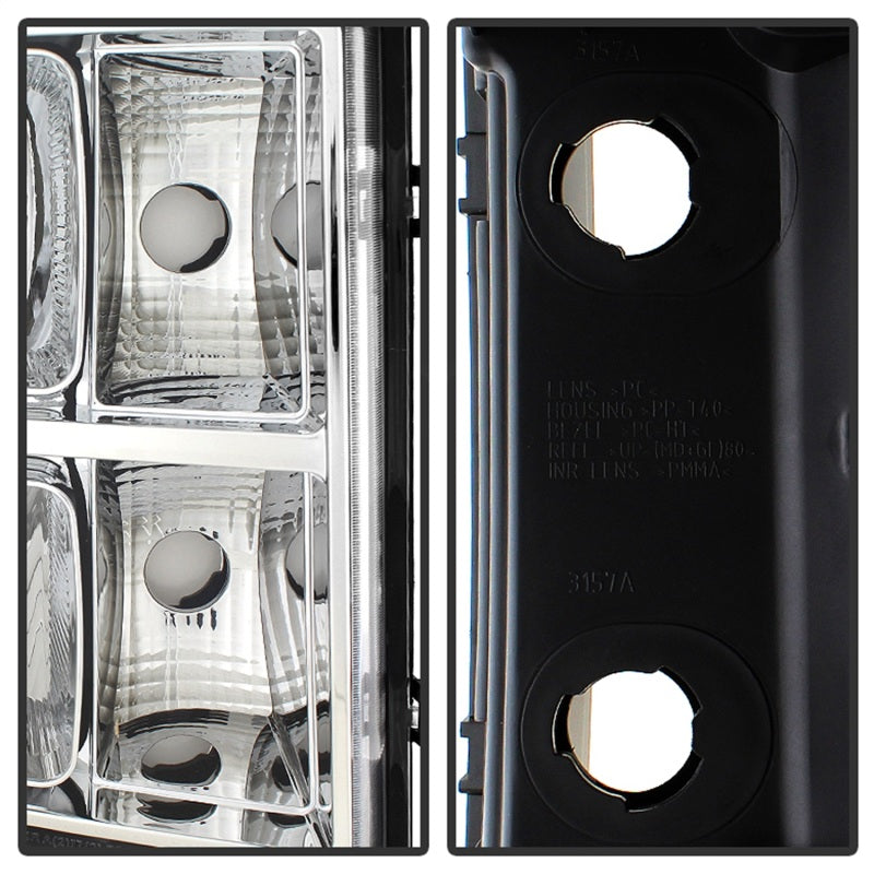 FR SPORT SPYDER Xtune GMC Sierra 07-13 Crystal Headlights Chrome HD-JH-GSIE07-AM-C 9034756 - View 6