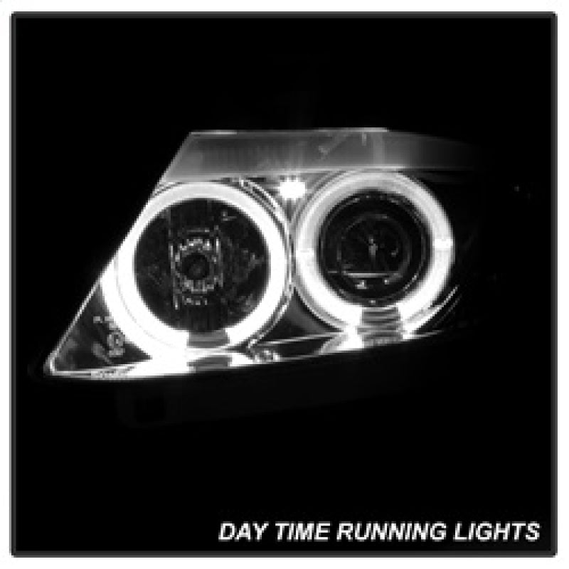 FR SPORT Spyder BMW Z4 03-08 Projector Headlights Halogen Model Only - LED Halo Smoke...