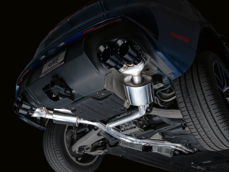AWE Tuning 19-21 Porsche Macan 3.0T/2.9TT Touring Edition Catback Exhaust w/ Diamond Black Tips 3015-43951