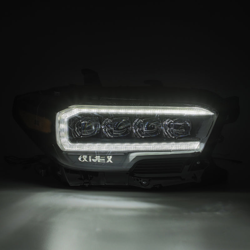 AlphaRex 16-20 Toyota Tacoma NOVA LED Projector Headlights Plank Style Chrome w/Activation Light 880706 *Discontinued