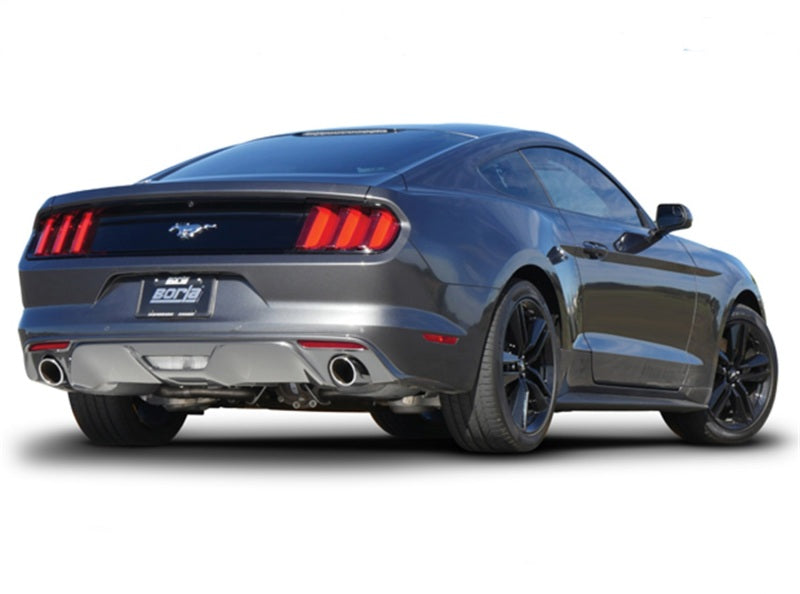 Borla ATAK Cat Back 15 Ford Mustang 3.7L V6 MT/AT 2.25in Pipe 4in Single Round Rolled Tips 140588