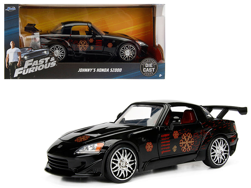 Rapid Vehicles Johnny's 2001 Honda S2000 Black with Graphics "Fast & Furious" Movie 1/24 Diecast...