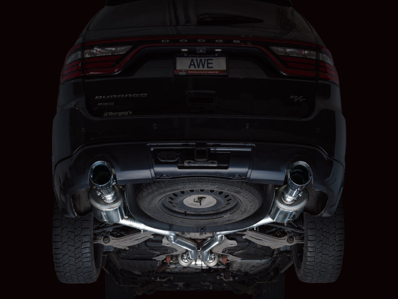 AWE Tuning 11-24 Dodge Durango 5.7L Touring Edition Exhaust w/ Chrome Silver Tips 3015-32575