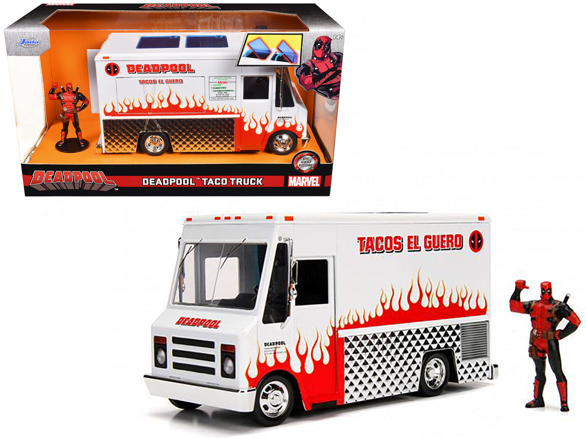 Rapid Vehicles Deadpool Taco Truck with Deadpool Diecast Figurine "Marvel" Series 1/24 Diecast...