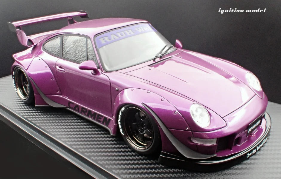 Ignition Model Porsche 993 RWB "Carmen" Purple Metallic 1:18