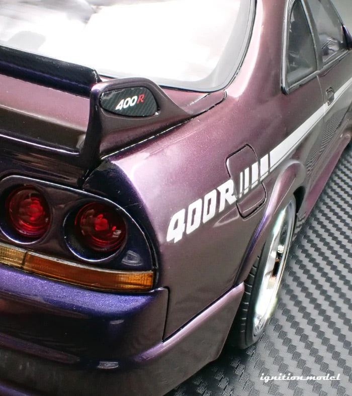 Ignition-Model Nissan Skyline GT-R 400r R33 (BCNR33) RHD Midnight Purple 1:18