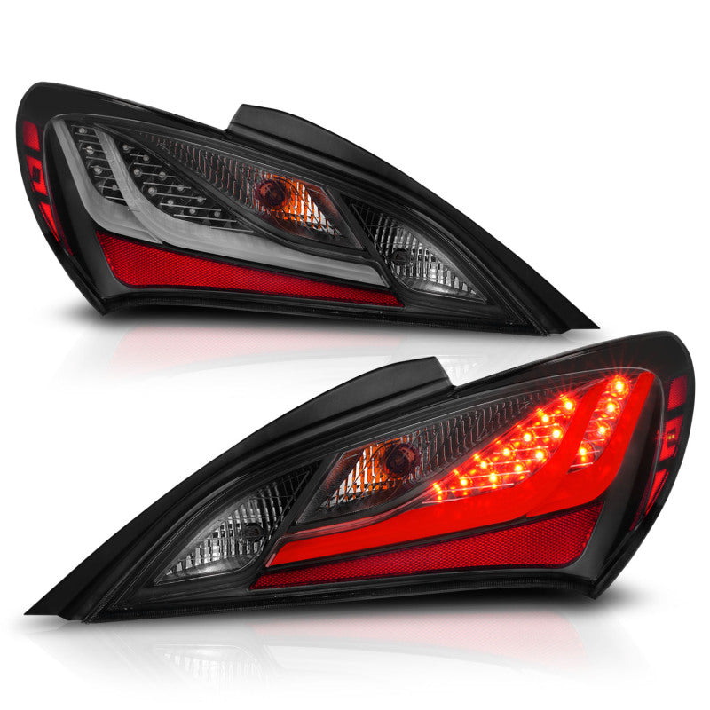 ANZO 10-13 Hyundai Genesis 2DR LED Taillights Smoke 321347