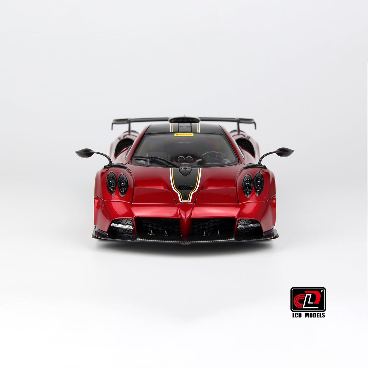 LCD 2020 Pagani Imola Red w/ Gold Wheels 1:18
