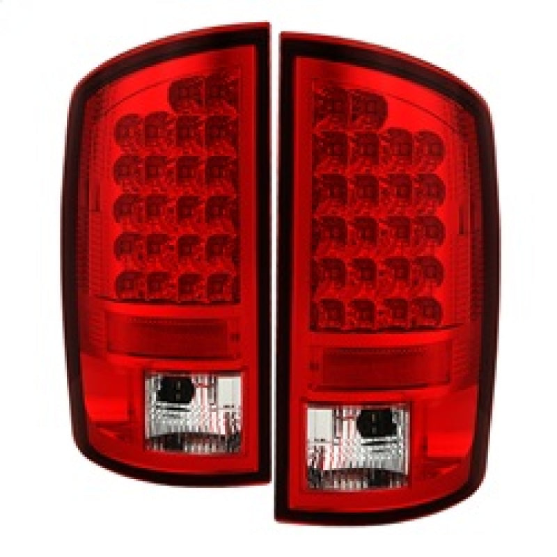 FR SPORT Spyder Dodge Ram 07-08 1500/Ram 07-09 2500/3500 LED Tail Lights Red Clear...