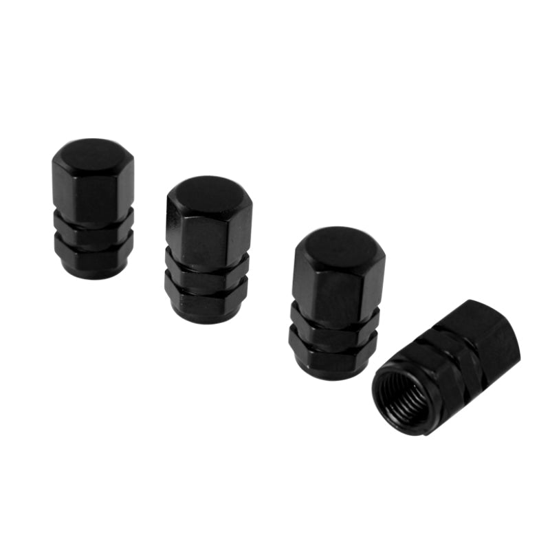 FR SPORT SPYDER Xtune Tires Valve Stem Cap 4pcs Black ACC-VC01-BK 9933370