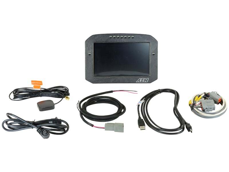 FR SPORT AEM CD-7LG Carbon Logging Flush Digital Dash Display w/ Internal 20Hz GPS & Antenna...