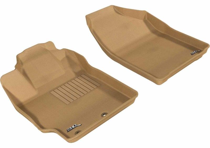 FR SPORT 3D MAXpider 2012-2015 Toyota Prius C Kagu 1st Row Floormat - Tan L1TY09511502