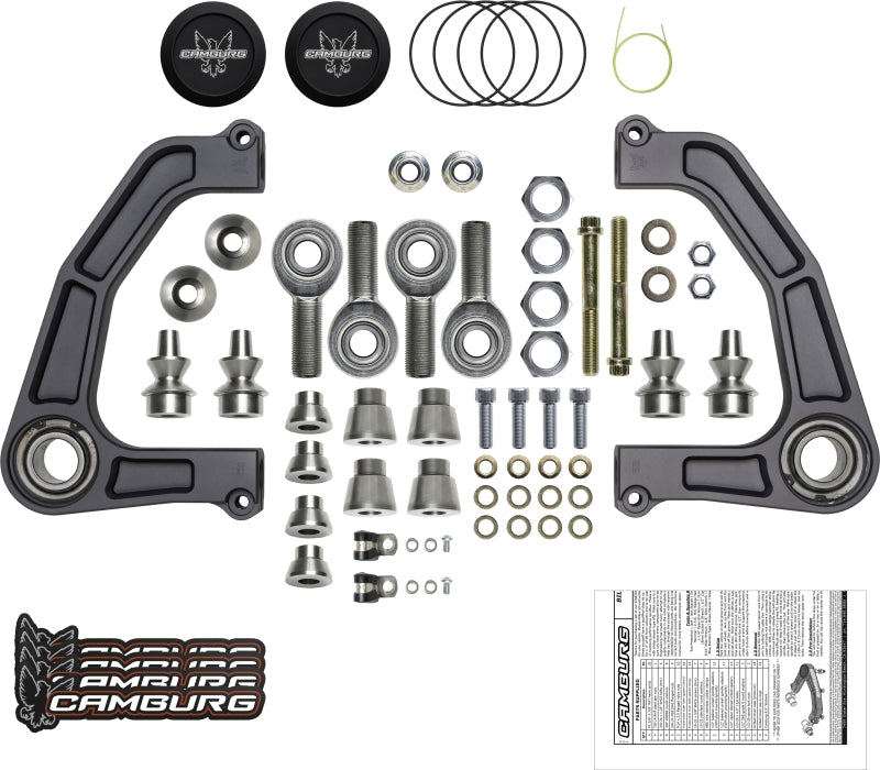 Camburg Ford Ranger 2WD/4WD 19-23 KINETIK V2 Performance Billet Uniball Upper Arms CAM-110250-GRY