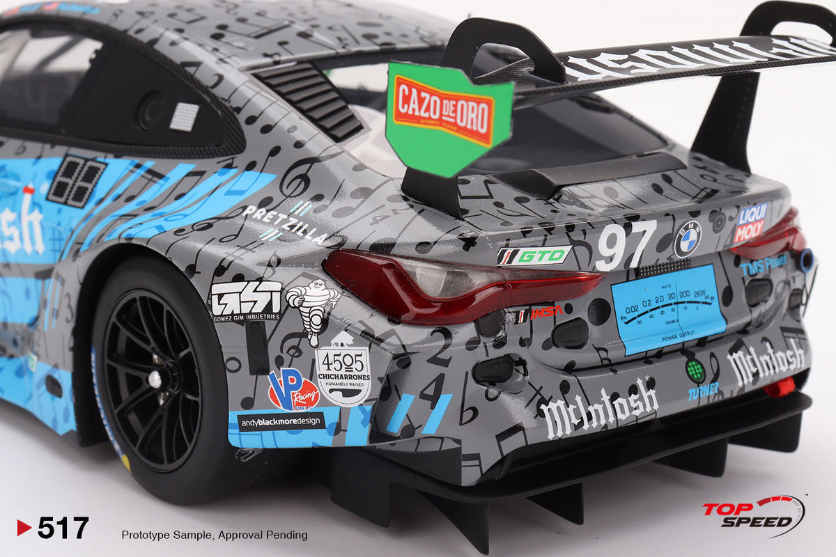 STM Diecast Topspeed  1:18 BMW M4 GT3 #97 Turner Motorsports  IMSA 2023  Laguna Seca GTD 2nd...
