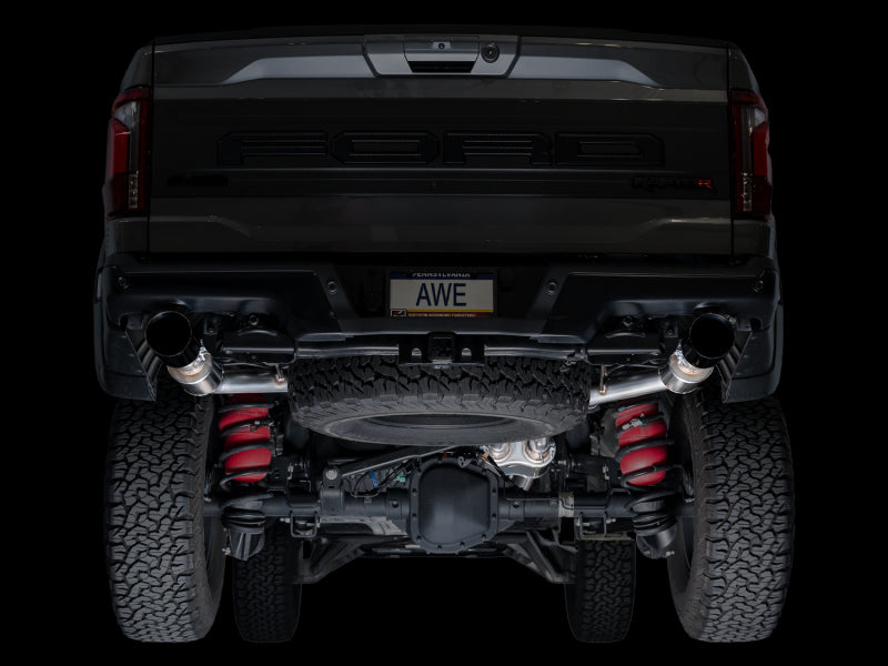 AWE Tuning AWE Gen 3 Raptor R SwitchPath Exhaust - Diamond Black Tips 3025-33852