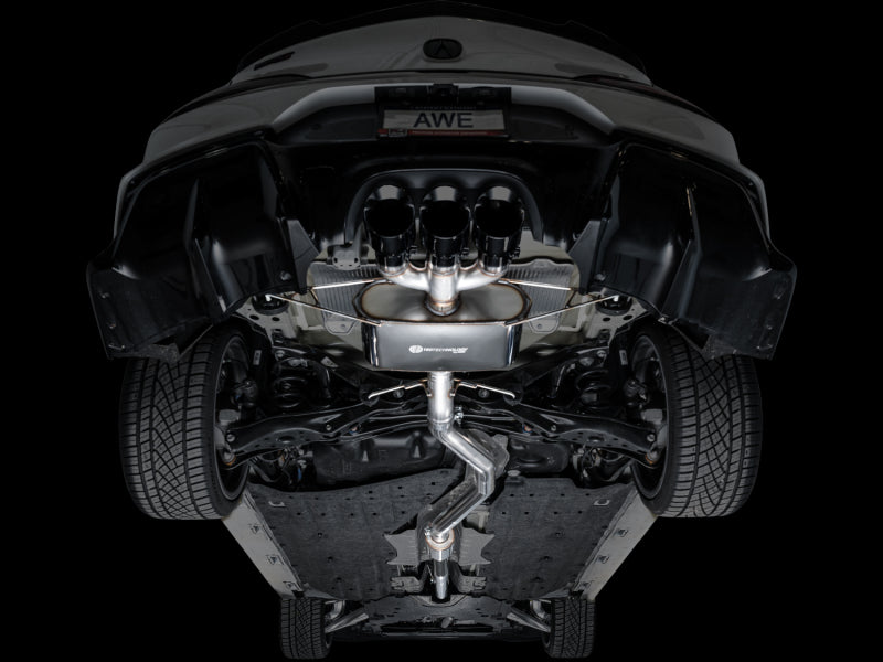 AWE Tuning 2024 Acura Integra Type S DE5 FWD Touring Edition Exhaust w/ Triple Diamond Black Tips 3015-53335
