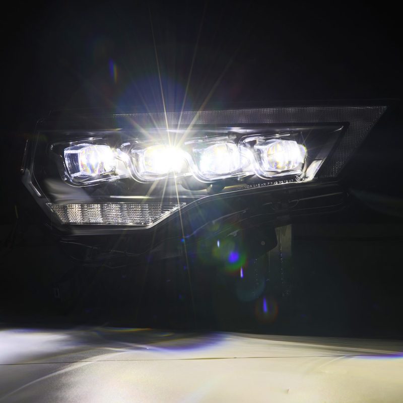 FR SPORT AlphaRex 14-22 Toyota 4Runner (2021 Req. Conv) NOVA LED Proj HL Blk w/Actv Light & Seq....