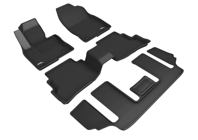 3D MAXpider 20-23 Mazda Cx-9 6-Seat With R2 Console Kagu Black R1 R2 R3 L1MZ07401509