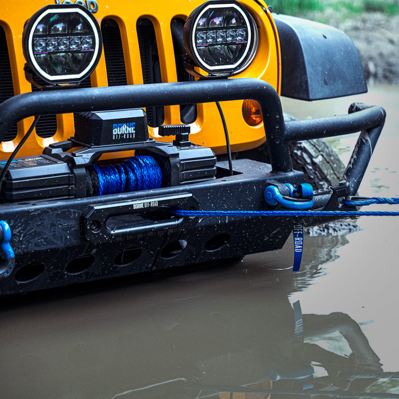 Borne Off-Road 12K Winch - Grey Synthetic Rope BNWN-12-SGR