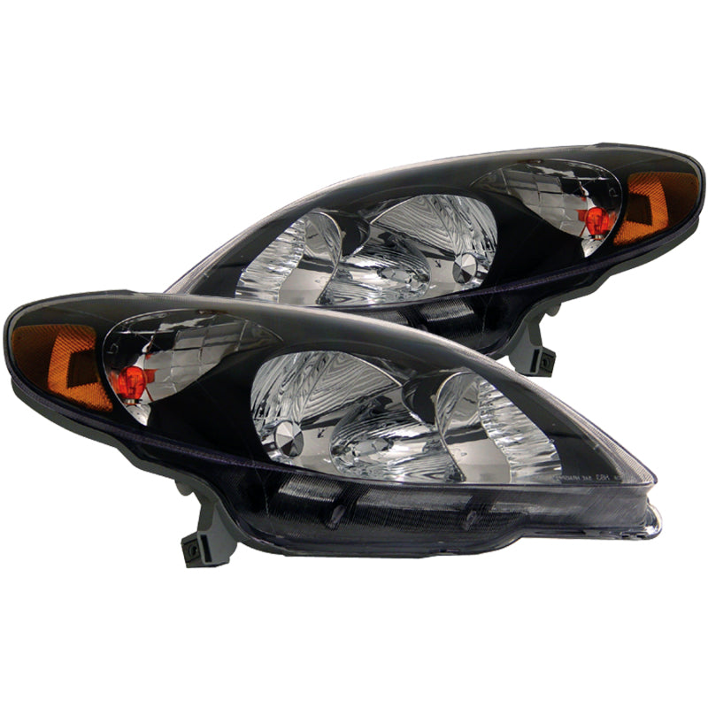FR SPORT Anzo 2003-2008 Toyota Matrix Crystal Headlights Black - View 2