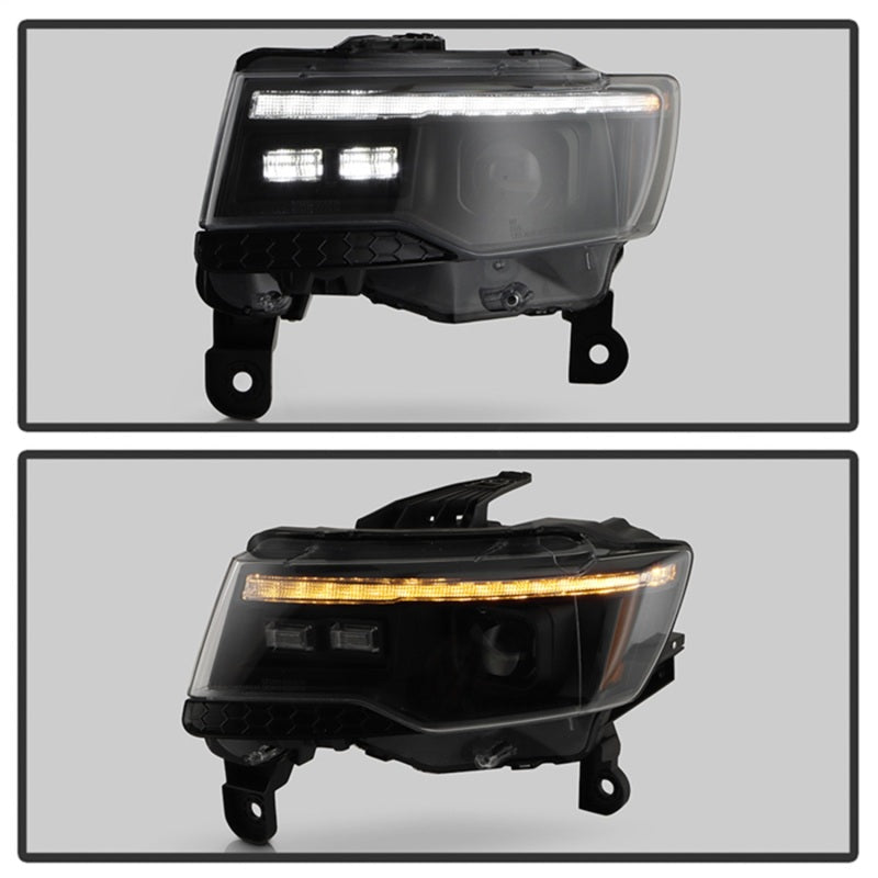 SPYDER 14-21 Jeep Grand Cherokee (HID Model Only) Projector Headlights - Black 5088956