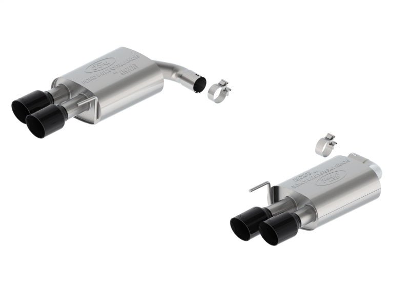 Ford Racing 2024 Mustang 2.3L Touring Non-Active Axle-Back w/GT Valance - Black Tip M-5230-M2TBV
