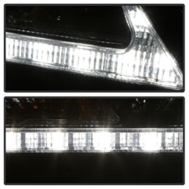 Spyder 11-14 Toyota Sienna Projector Headlights - DRL LED - Smoke PRO-YD-TSEN11-DRL-SM 5083999
