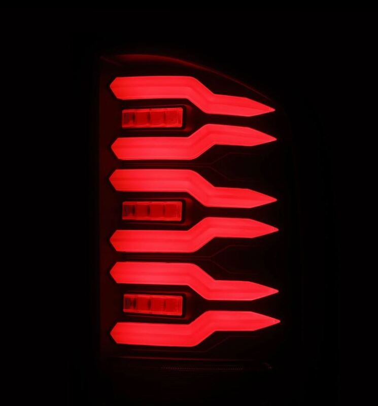 FR SPORT AlphaRex 07-14 Chevrolet Silverado 1500/2500HD/3500HD Luxx-Series LED Tail Lights Blk...