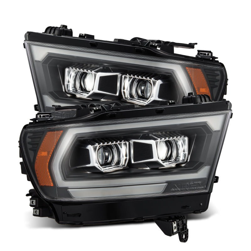 AlphaRex 19-22 Dodge Ram 1500 PRO-Series Projector Headlights Black w/Seq Signal/DRL 880574 *Discontinued