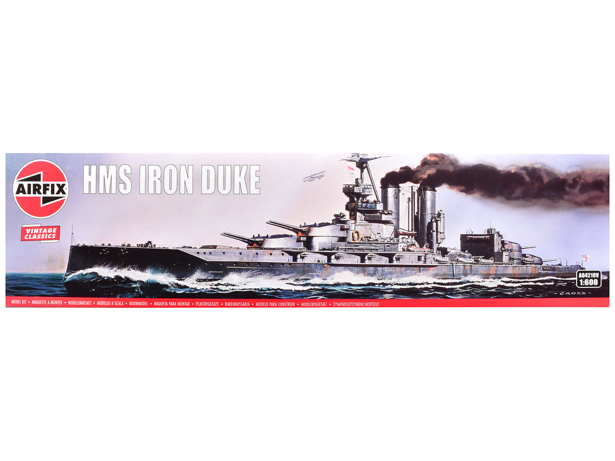 Rapid Vehicles Level 3 Model Kit HMS Iron Duke Frigate "Vintage Classics" Series 1/600 Plastic...