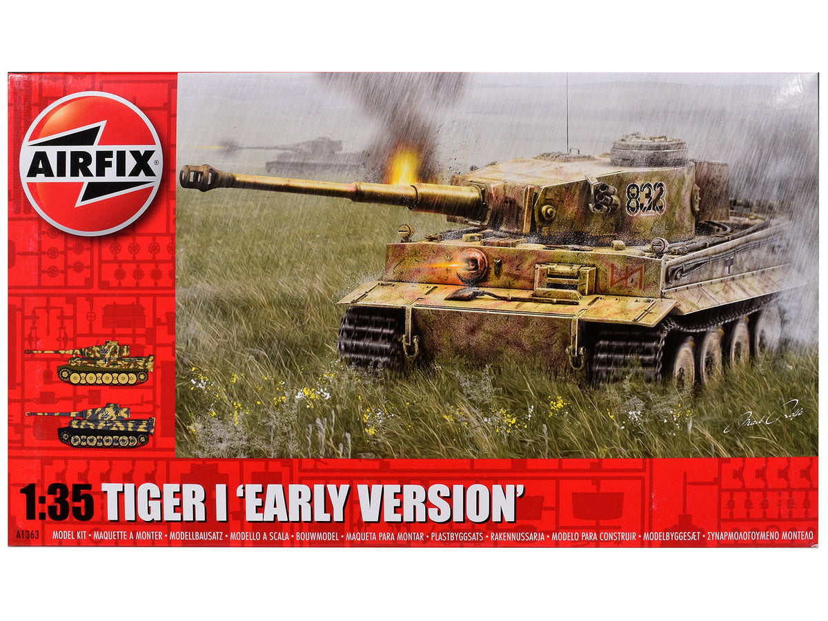 Rapid Vehicles Level 3 Model Kit German Tiger I "Early Version" Tank with 2 Scheme Options 1/35...