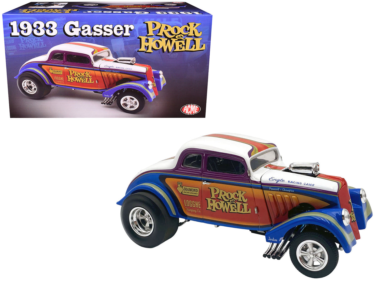 Rapid Vehicles 1933 Gasser "Prock & Howell - F Troop" Blue and White with Stripes Limited Edition...