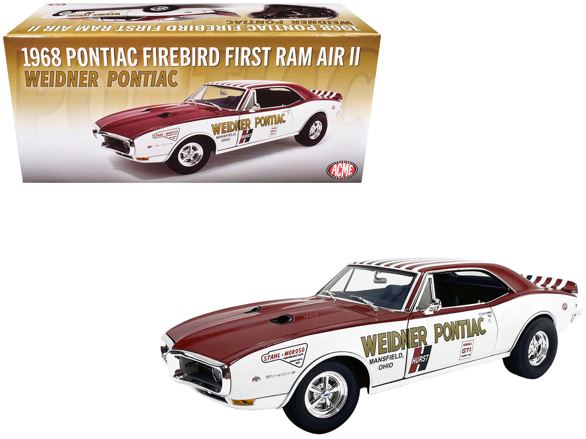 Rapid Vehicles 1968 Pontiac Firebird "First Ram Air II - Weidner Pontiac" White and Red with...