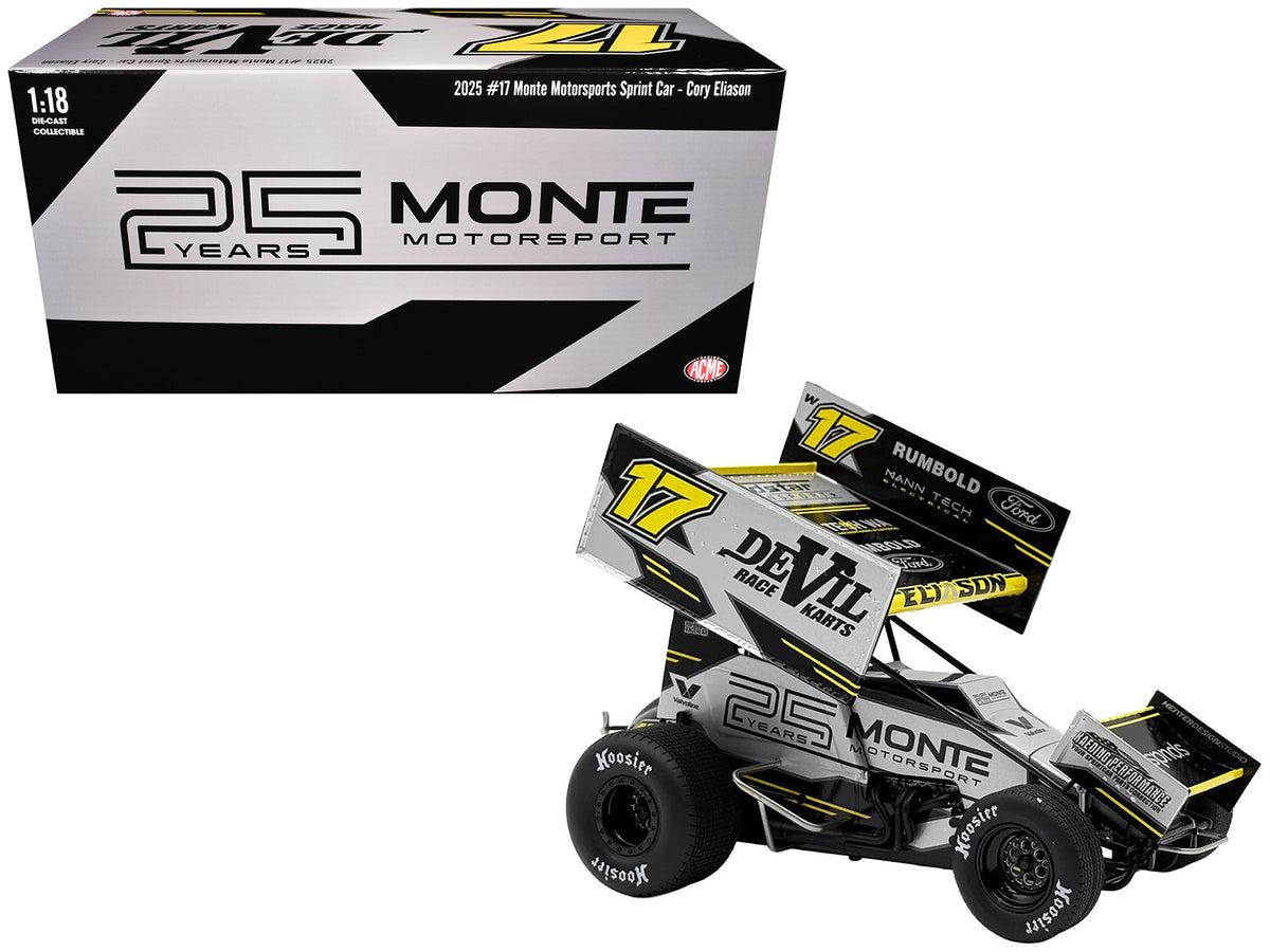 Rapid Vehicles Winged Sprint Car #17 Cory Eliason "Devil Race Karts" Monte Motorsports (2025)...