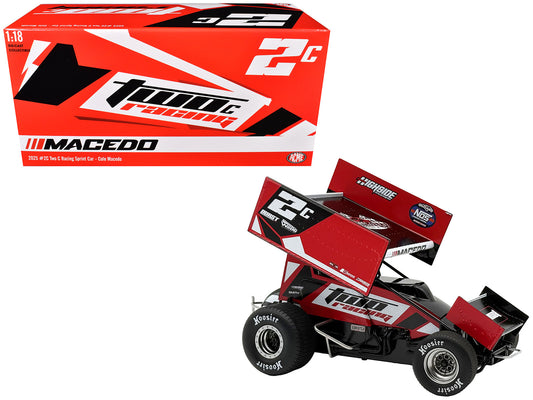 Rapid Vehicles Winged Sprint Car #2C Cole Macedo "Two C Racing" (2025) 1/18 Diecast Model Car by...
