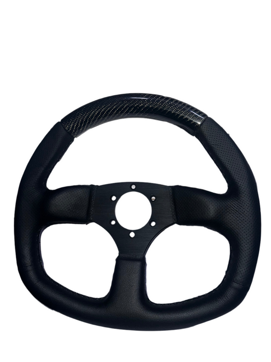 Speedzone Performance LLC 2nd option Racing Carbon top with Flat bottom steering