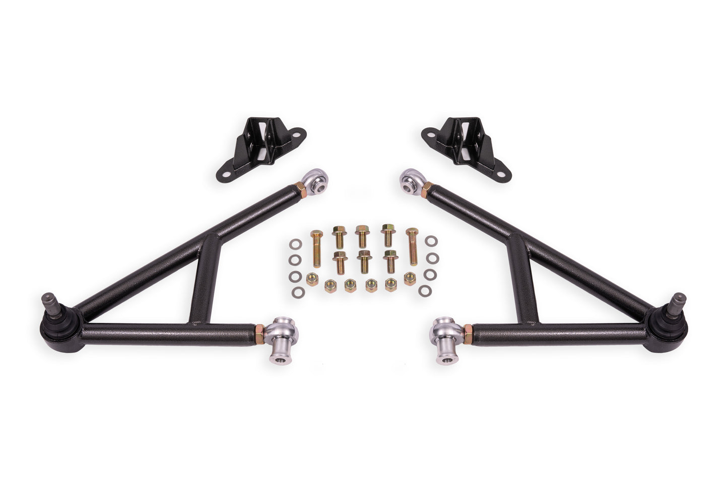 BMR Suspension BMR 11-14 Ford Mustang Lower A-Arm Kit - Black Hammertone AA758H