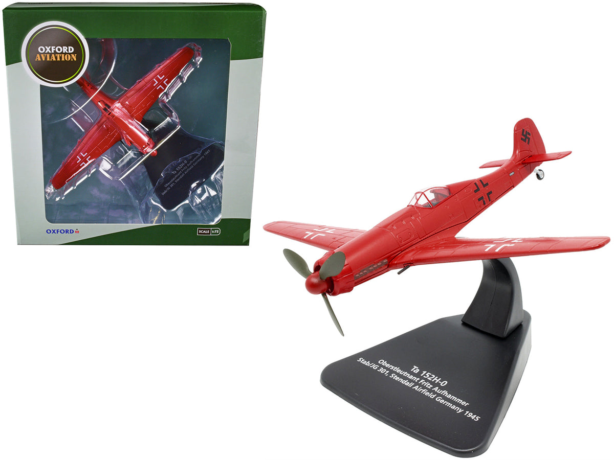 Rapid Vehicles Focke-Wulf Ta 152H-0 War Plane Oberstleutnant Fritz Aufhammer Stab/JG 301 Stendall...