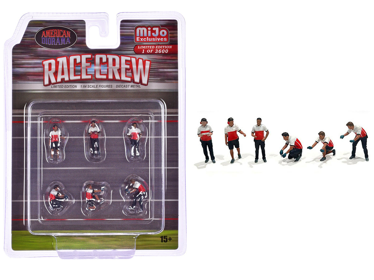 Rapid Vehicles "Race Crew" 6 piece Diecast Figure Set (6 Figures) Limited Edition to 3600 pieces...