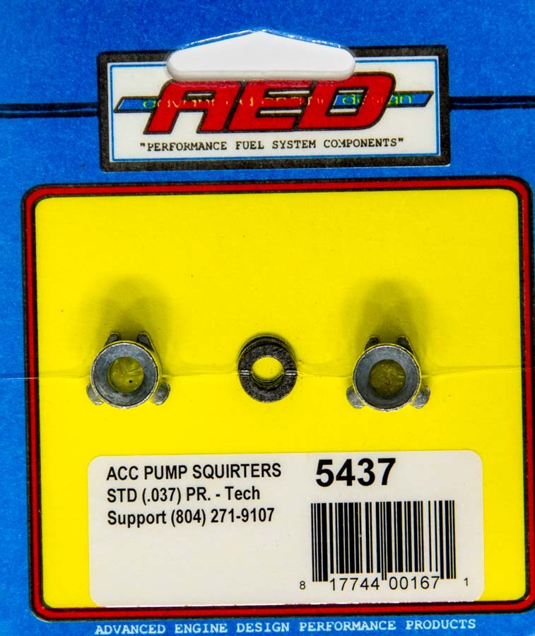 .037in Accelerator Pump Squirters - 5437