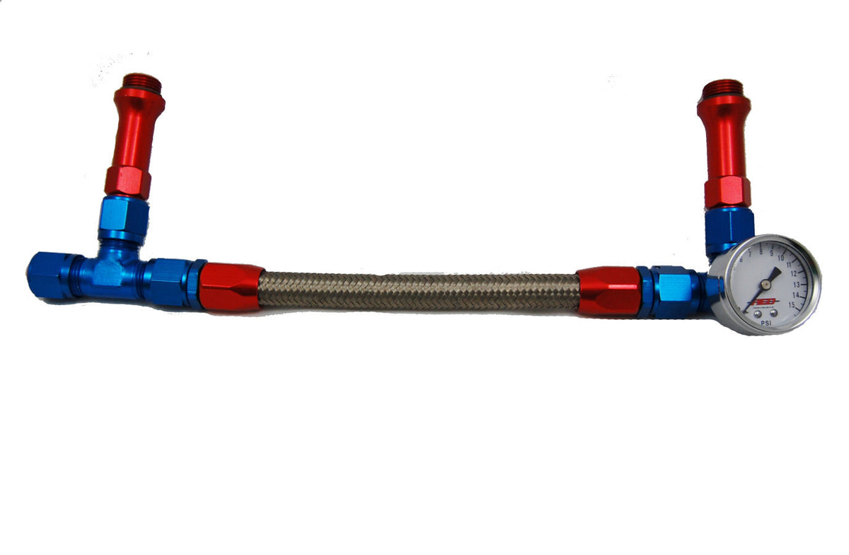 Braided Gas Line with/Gauge - 6096