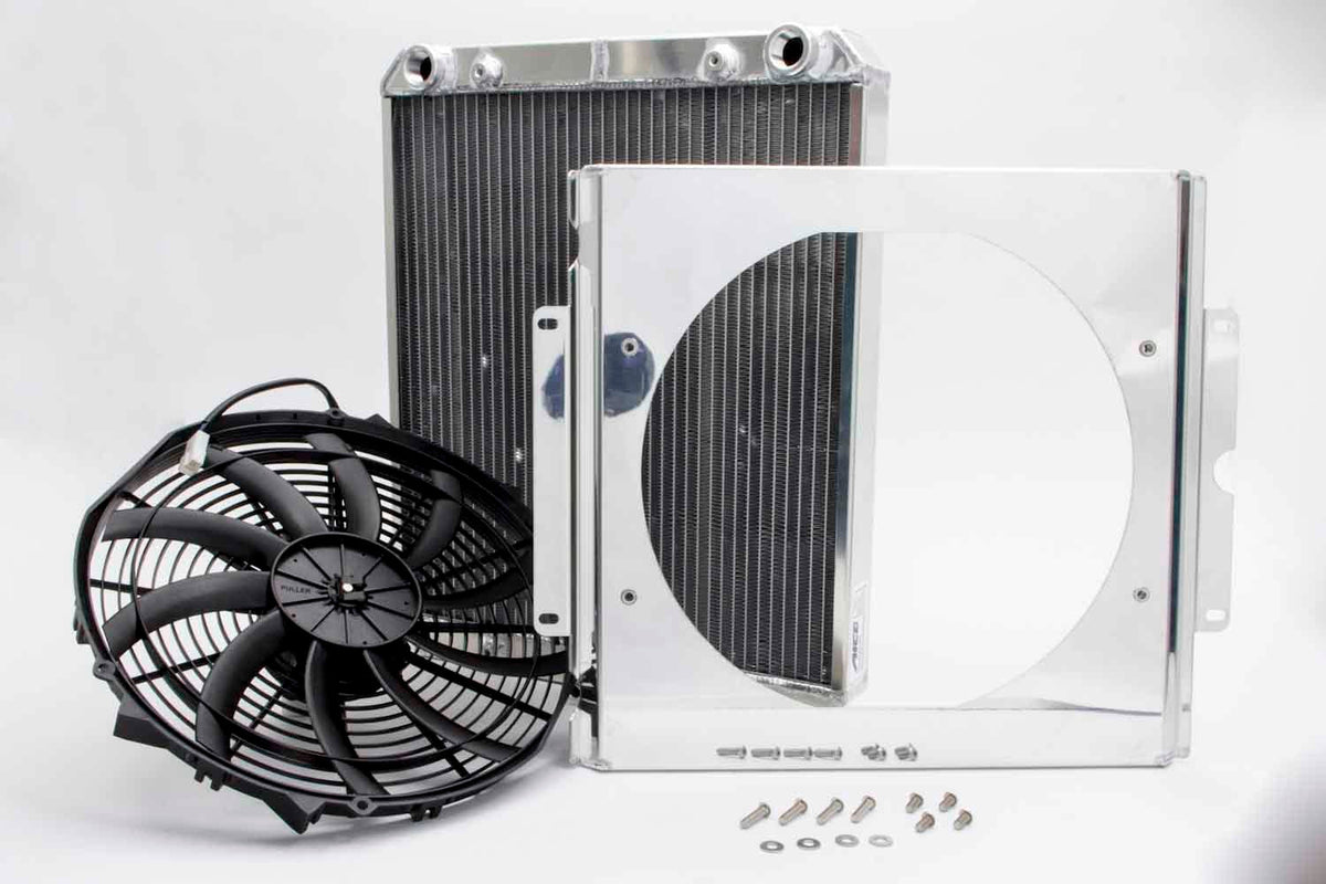 Dragster Radiator w/ Fan and Shroud - 80108N