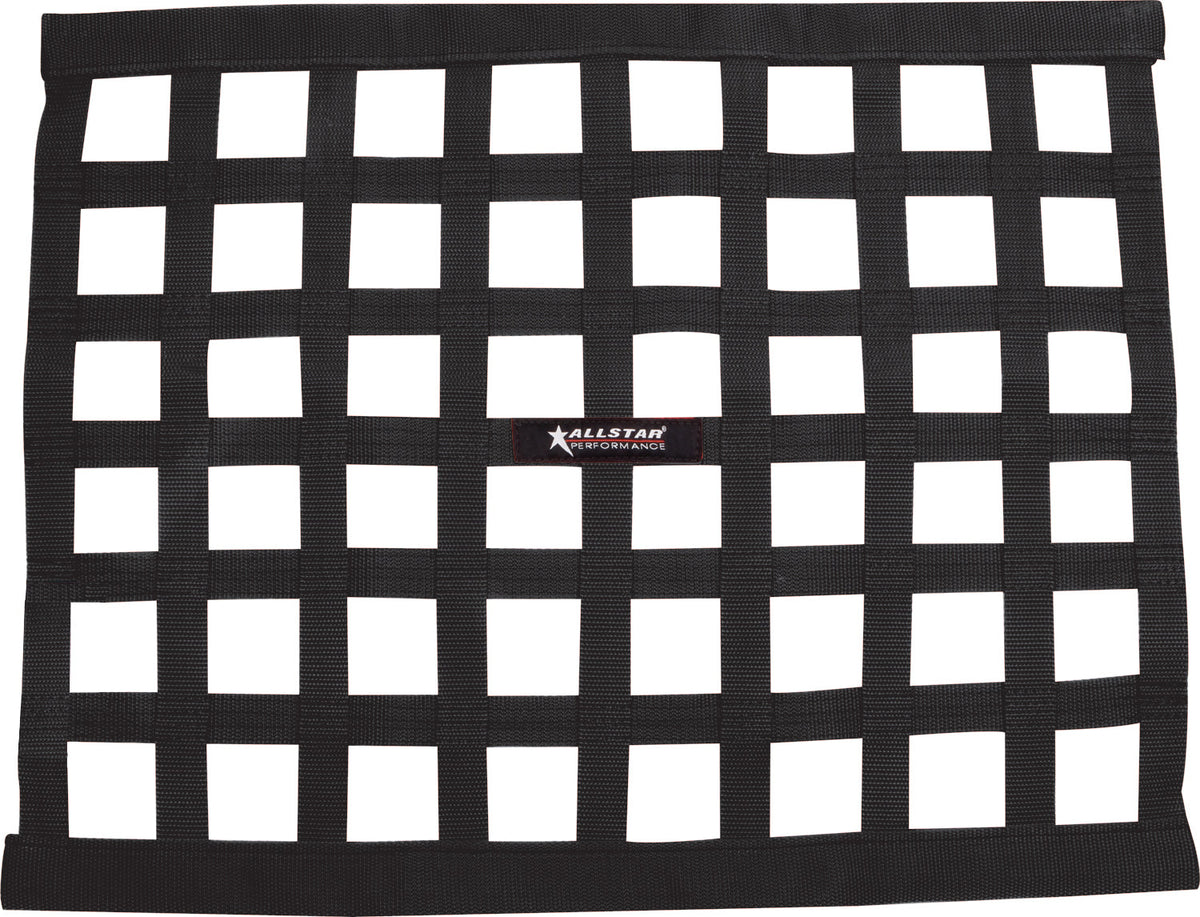 Window Net Ribbon Style 18 x 24 Black Non-SFI - ALL10284