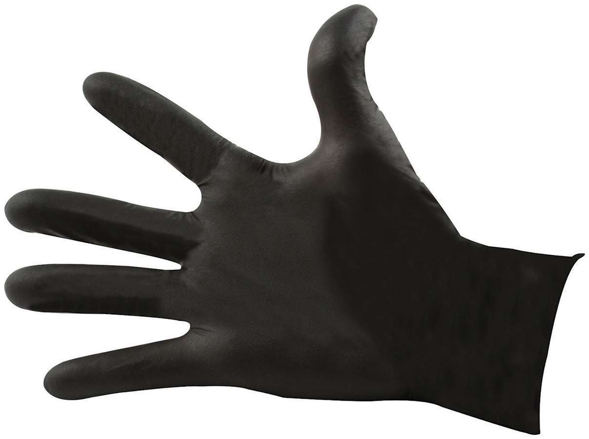 Nitrile Gloves Black Large - ALL12025