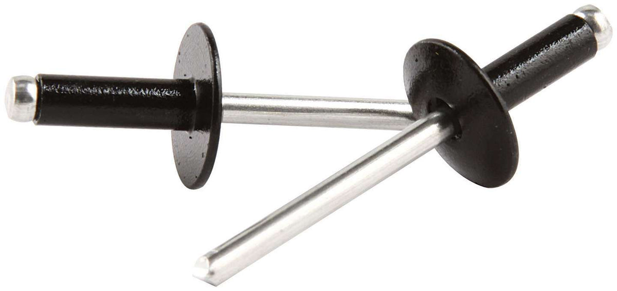 Lg Hd Rivet Black Alum 250pk - ALL18170