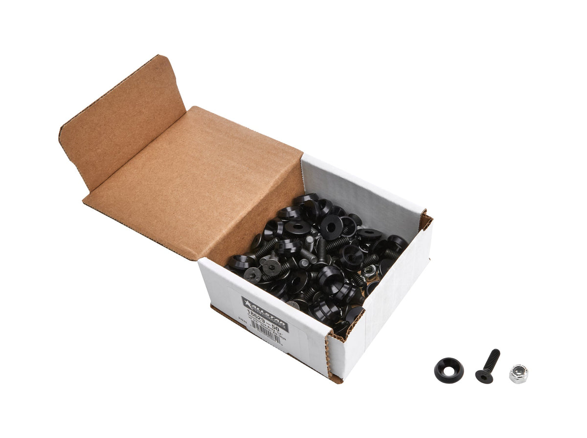 Countersunk Bolts 1/4in w/ 3/4in Washer Blk 50pk - ALL1862950