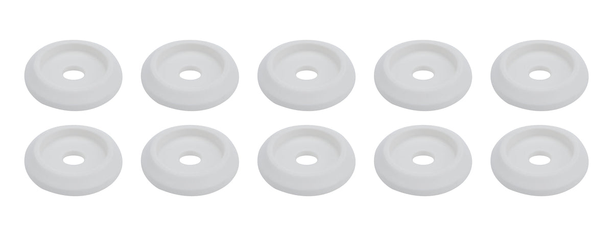 Body Bolt Washer Plastic White 10pk - ALL18846