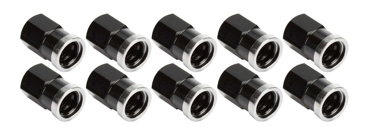 QC Cover Nuts Short Black 10pk - ALL72058