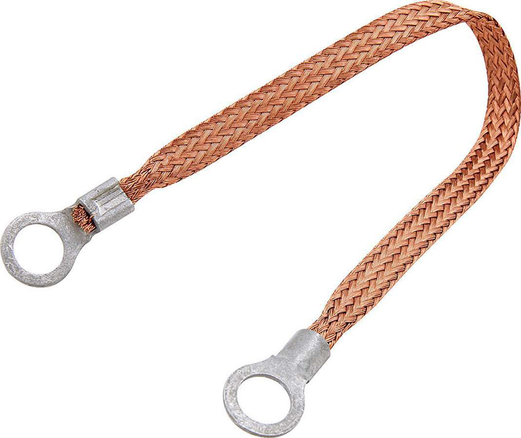 Copper Ground Strap 24in w/ 3/8in Ring Terminals - ALL7633024